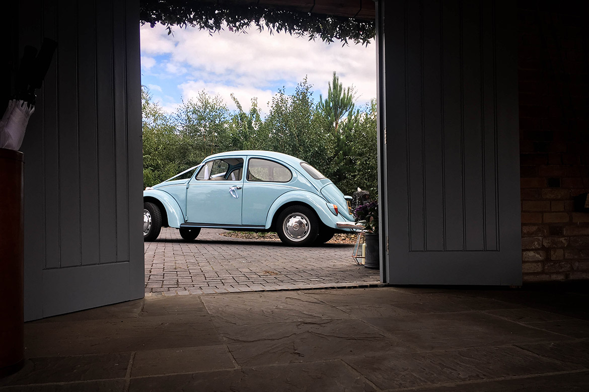 Borrowed and Blue VW Wedding Car
