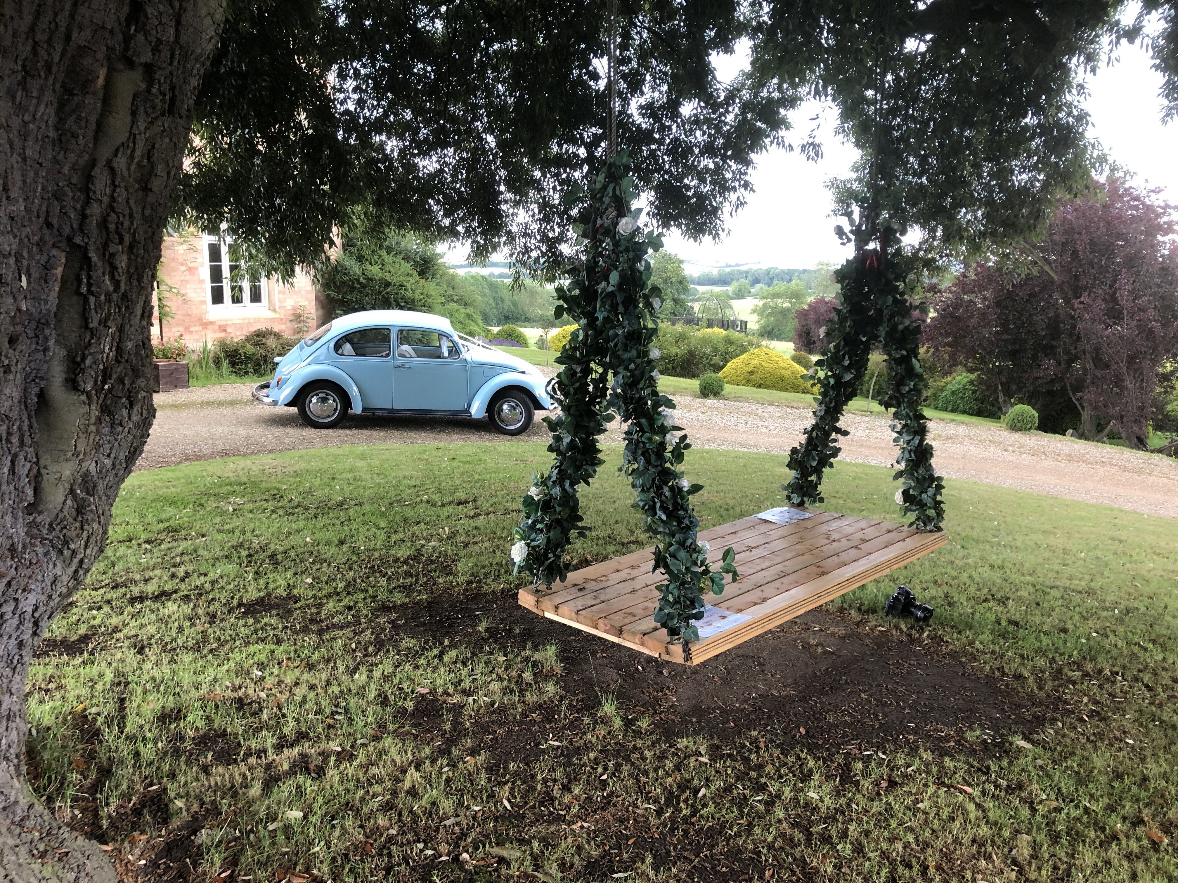 Borrowed and Blue VW Wedding Car