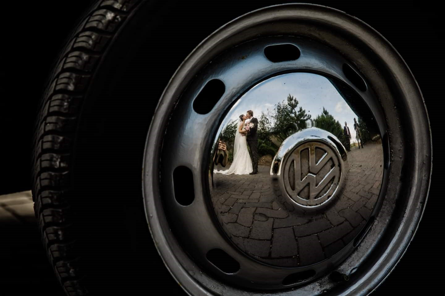 Borrowed and Blue VW Wedding Car